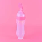 SKU-YY-BF-BB02-Pink New Suction Cup Rice Paste Fruit Puree Bottle-283-Pink